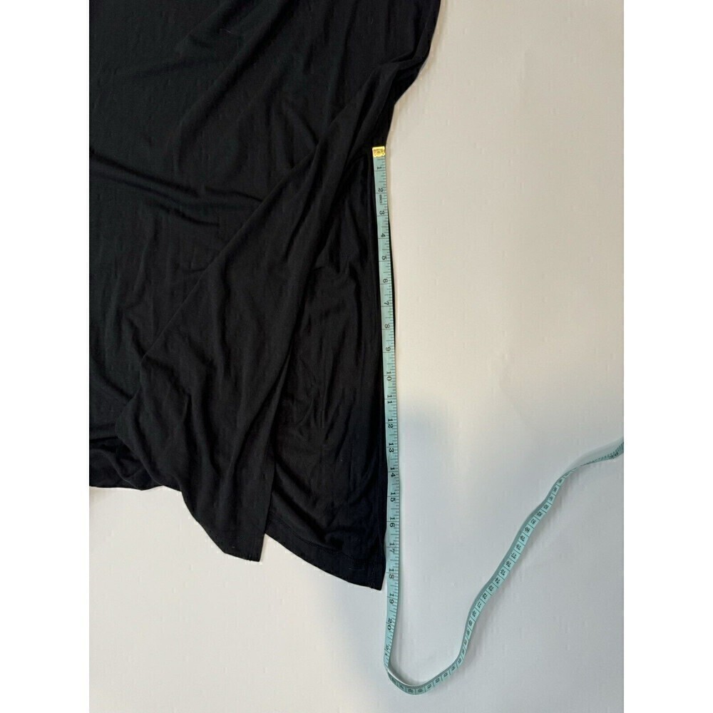 TOMMY BAHAMA Black Racerback Maxi Dress Soft Cotton Neutral Versatile Small Slit - Picture 6 of 6
